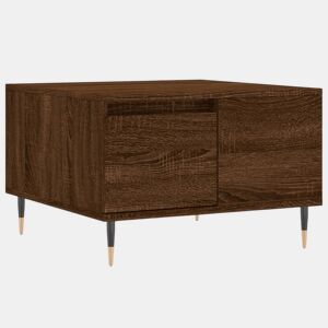 Mesa de Centro, Mesa baixa, 55x55x36,5cm derivados madeira carvalho castanho