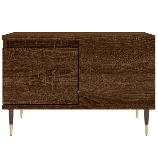 Mesa de Centro, Mesa baixa, 55x55x36,5cm derivados madeira carvalho castanho