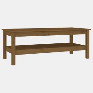 Mesa de Centro, Mesa baixa, 110x50x40 cm pinho maciço castanho mel