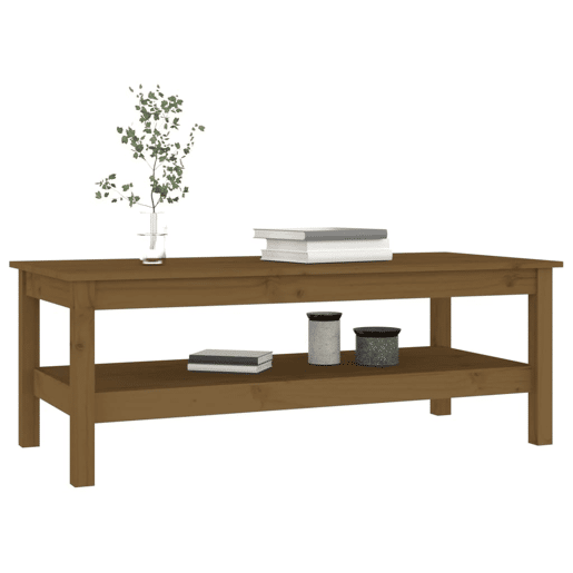 Mesa de Centro, Mesa baixa, 110x50x40 cm pinho maciço castanho mel Mesa de Centro, Mesa baixa, 110x50x40 cm pinho maciço castanho mel
