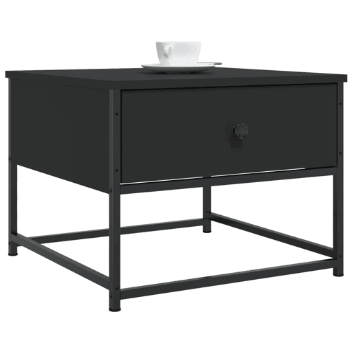Mesa de Centro, Mesa baixa, 51x51x40 cm derivados de madeira preto