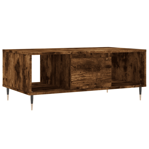 Mesa de Centro, Mesa baixa, 90x50x36,5 cm derivados madeira carvalho fumado