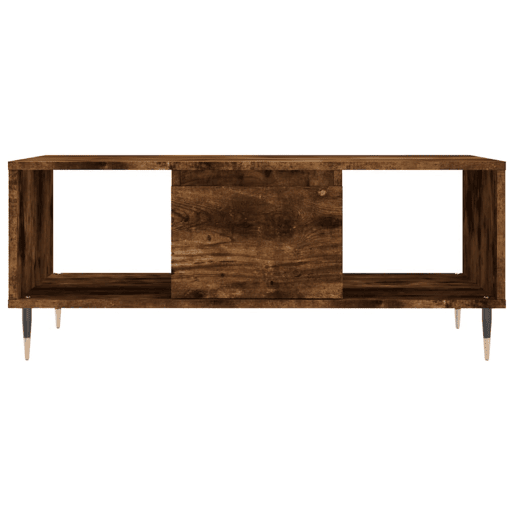 Mesa de Centro, Mesa baixa, 90x50x36,5 cm derivados madeira carvalho fumado