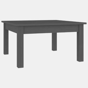 Mesa de Centro, Mesa baixa, 55x55x30 cm madeira de pinho maciça cinzento