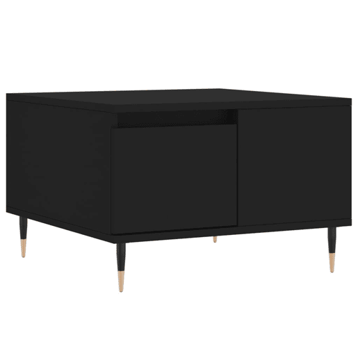 Mesa de Centro, Mesa baixa, 55x55x36,5 cm derivados de madeira preto