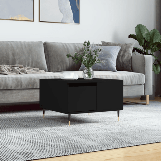 Mesa de Centro, Mesa baixa, 55x55x36,5 cm derivados de madeira preto