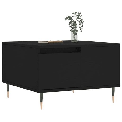 Mesa de Centro, Mesa baixa, 55x55x36,5 cm derivados de madeira preto