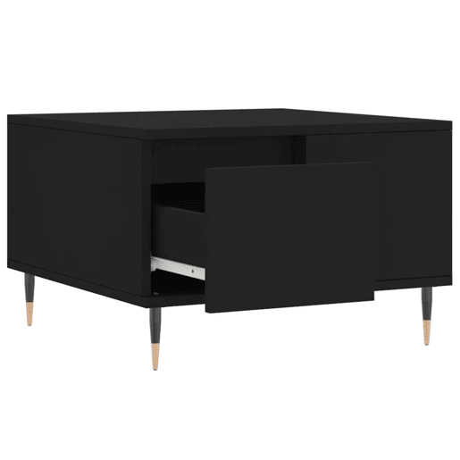 Mesa de Centro, Mesa baixa, 55x55x36,5 cm derivados de madeira preto