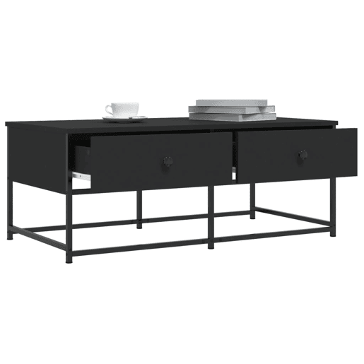 Mesa de Centro, Mesa baixa, 100x51x40 cm derivados de madeira preto