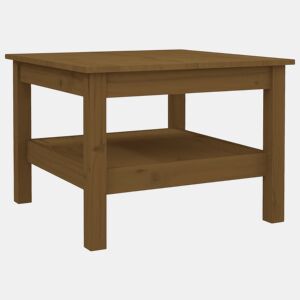 Mesa de Centro, Mesa baixa, 55x55x40 cm pinho maciço castanho mel