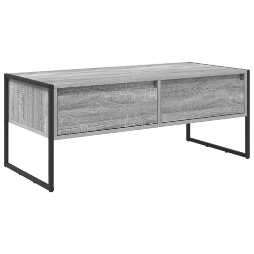 Mesa de Centro, Mesa baixa, Cinza Sonoma 100 x 46 x 40 cm Madeira processada