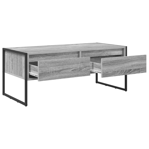 Mesa de Centro, Mesa baixa, Cinza Sonoma 100 x 46 x 40 cm Madeira processada