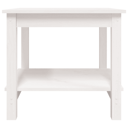 Mesa de Centro, Mesa baixa, 50x50x45 cm pinho maciço branco