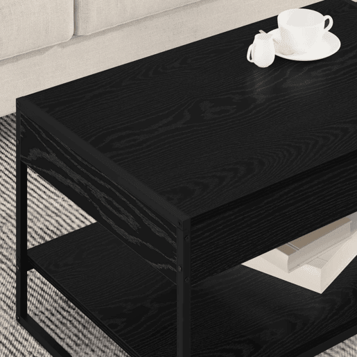 Mesa de Centro, Mesa baixa, Carvalho Preto 80 x 50 x 40 cm
