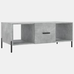 Mesa de Centro, Mesa baixa, 102x50x40 cm madeira processada cinza cimento