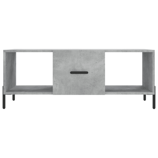 Mesa de Centro, Mesa baixa, 102x50x40 cm madeira processada cinza cimento