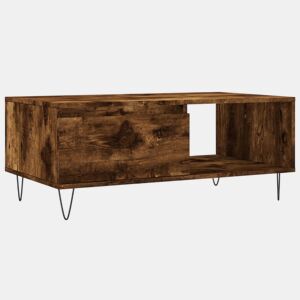 Mesa de Centro, Mesa baixa, 90x50x36,5 cm derivados madeira carvalho fumado