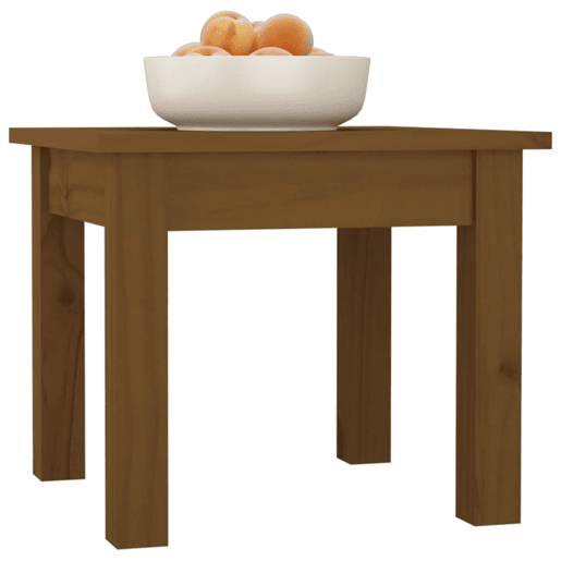 Mesa de Centro, Mesa baixa, 35x35x30 cm pinho maciço castanho mel
