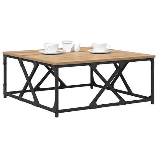 Mesa de Centro, Mesa baixa, Carvalho Artesanal 70 x 70 x 30 cm