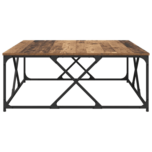 Mesa de Centro, Mesa baixa, Madeira Antiga 100 x 100 x 40 cm