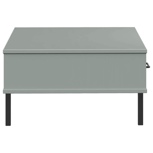 Mesa de Centro, Mesa baixa, c pernas de metal pinho maciço OSLO cinzento