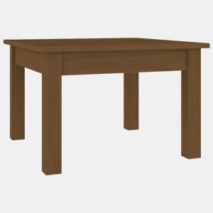Mesa de Centro, Mesa baixa, 45x45x30 cm pinho maciço castanho mel