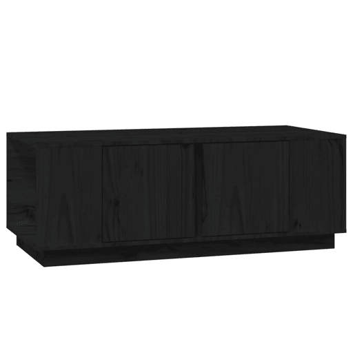 Mesa de Centro, Mesa baixa, 110x50x40 cm madeira de pinho maciça preto