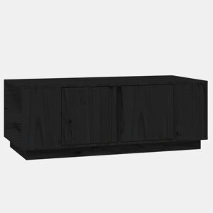 Mesa de Centro, Mesa baixa, 110x50x40 cm madeira de pinho maciça preto