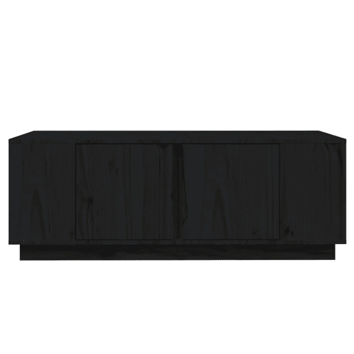 Mesa de Centro, Mesa baixa, 110x50x40 cm madeira de pinho maciça preto