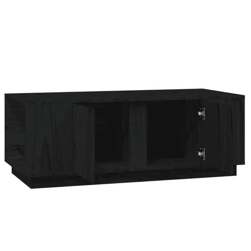 Mesa de Centro, Mesa baixa, 110x50x40 cm madeira de pinho maciça preto
