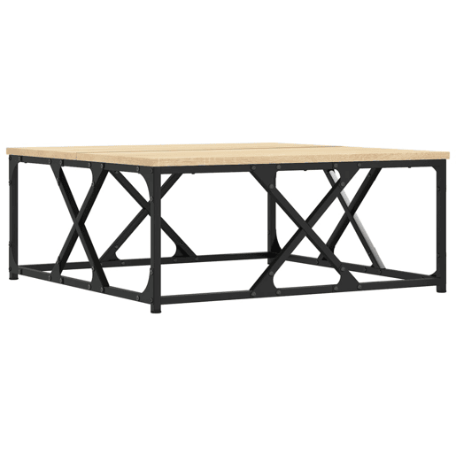 Mesa de Centro, Mesa baixa, 70x70x30 cm derivados de madeira carvalho sonoma