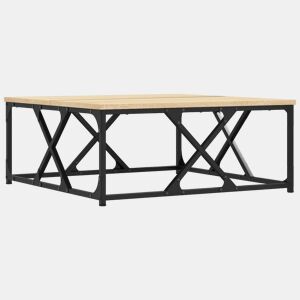 Mesa de Centro, Mesa baixa, 70x70x30 cm derivados de madeira carvalho sonoma