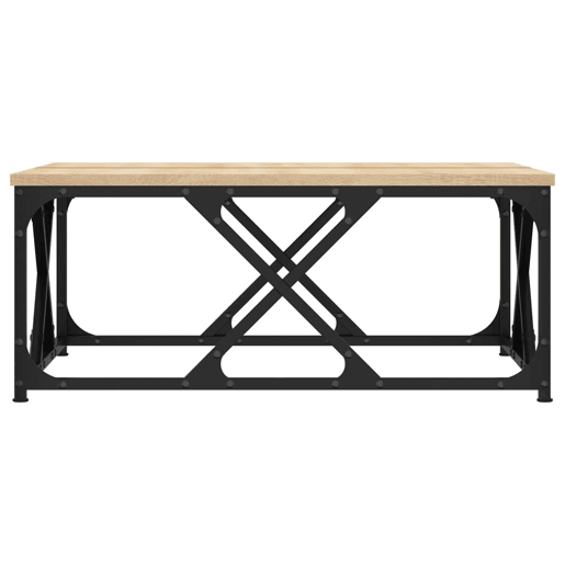 Mesa de Centro, Mesa baixa, 70x70x30 cm derivados de madeira carvalho sonoma