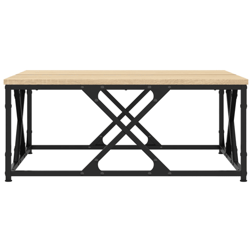 Mesa de Centro, Mesa baixa, 70x70x30 cm derivados de madeira carvalho sonoma