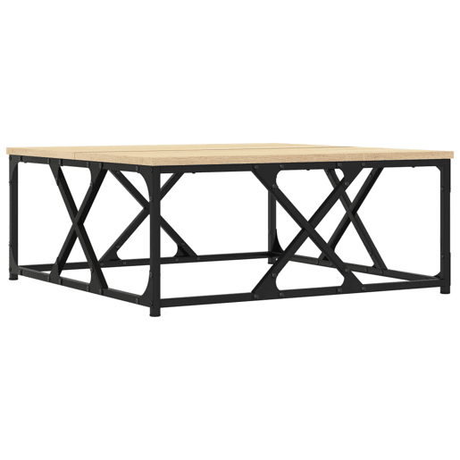 Mesa de Centro, Mesa baixa, 70x70x30 cm derivados de madeira carvalho sonoma