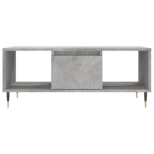Mesa de Centro, Mesa baixa, 90x50x36,5 cm derivados madeira cinzento cimento
