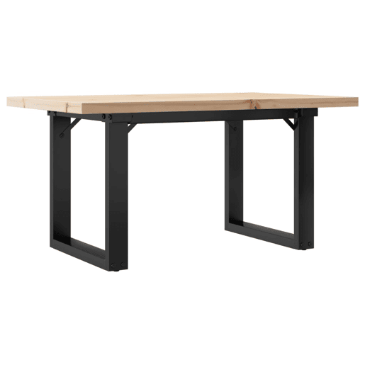 Mesa de Centro, Mesa baixa, estrutura em O 80x50x40,5 cm pinhoaço