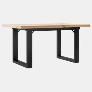 Mesa de Centro, Mesa baixa, estrutura em O 80x50x40,5 cm pinhoaço