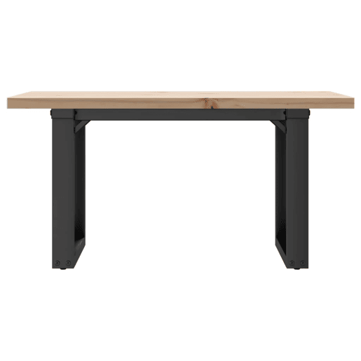 Mesa de Centro, Mesa baixa, estrutura em O 80x50x40,5 cm pinhoaço
