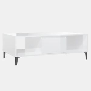 Mesa de Centro, Mesa baixa, derivados de madeira branco brilhante