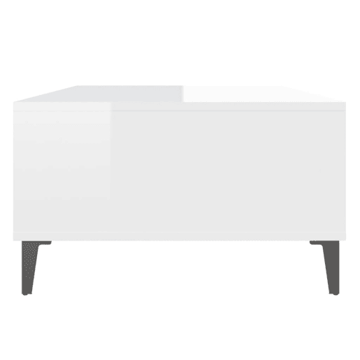 Mesa de Centro, Mesa baixa, derivados de madeira branco brilhante