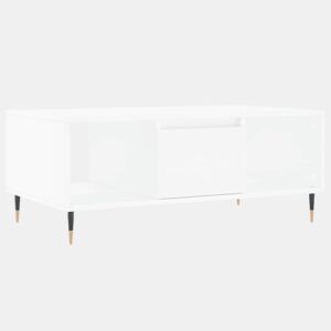 Mesa de Centro, Mesa baixa, 90x50x36,5 cm derivados de madeira branco