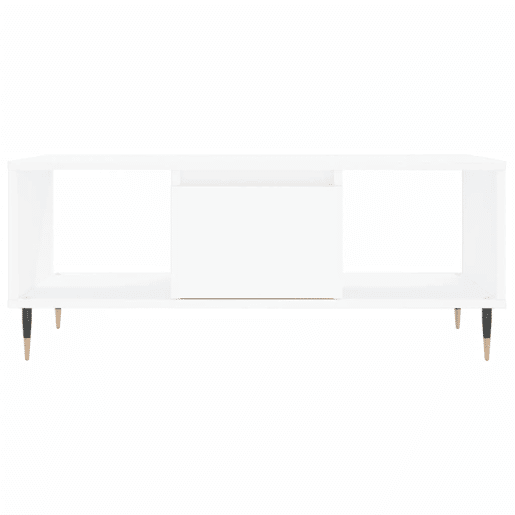 Mesa de Centro, Mesa baixa, 90x50x36,5 cm derivados de madeira branco