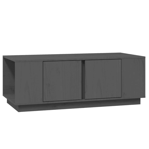 Mesa de Centro, Mesa baixa, 110x50x40 cm madeira de pinho maciça cinzento