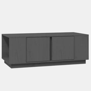 Mesa de Centro, Mesa baixa, 110x50x40 cm madeira de pinho maciça cinzento