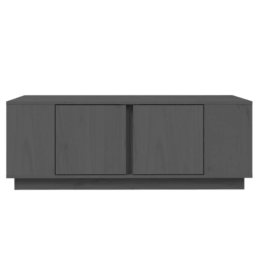 Mesa de Centro, Mesa baixa, 110x50x40 cm madeira de pinho maciça cinzento
