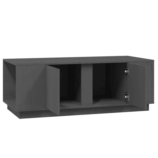 Mesa de Centro, Mesa baixa, 110x50x40 cm madeira de pinho maciça cinzento