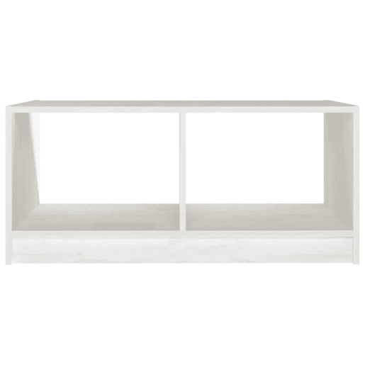 Mesa de Centro, Mesa baixa, 75x50x33,5 cm madeira de pinho maciça branco