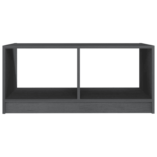 Mesa de Centro, Mesa baixa, 75x50x33,5 cm madeira de pinho maciça cinzento