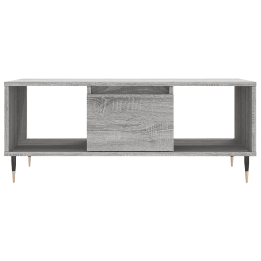 Mesa de Centro, Mesa baixa, 90x50x36,5 cm derivados madeira cinzento sonoma
